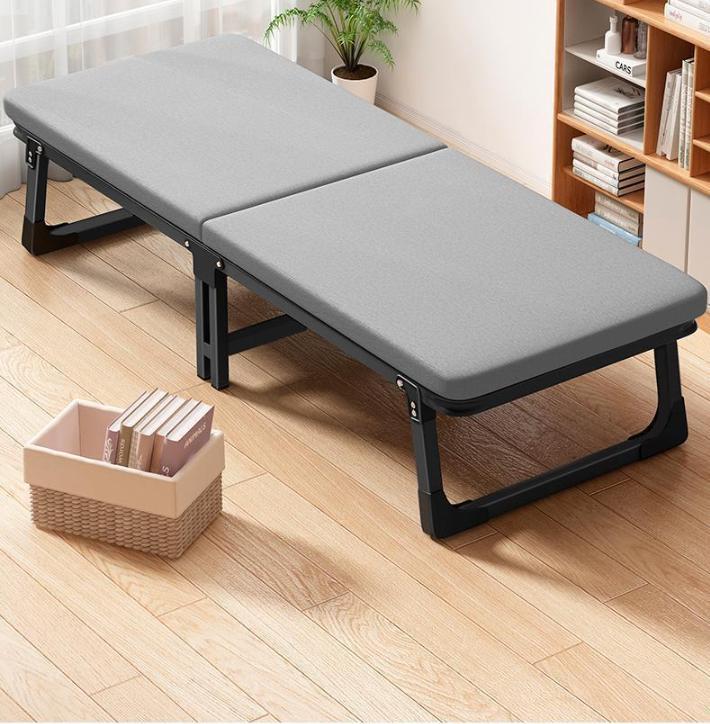 Folding bed sheet siesta home simple siesta bed accompany portable multi-functional military bed office recliner