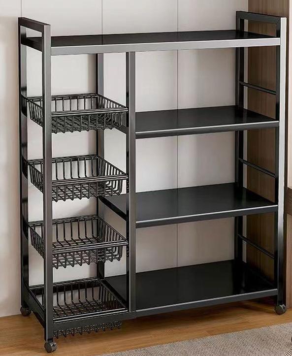 Kitchen shelf floor-to-floor multi-layer finishing shelf storage