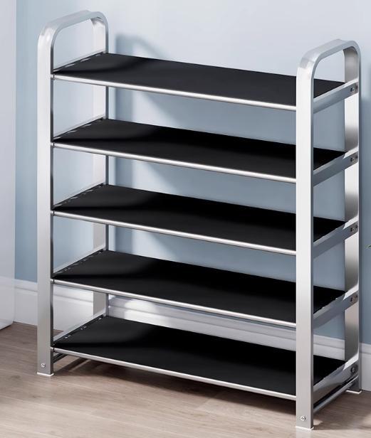 Shoe rack Simple home door dormitory stainless steel shoe cabinet