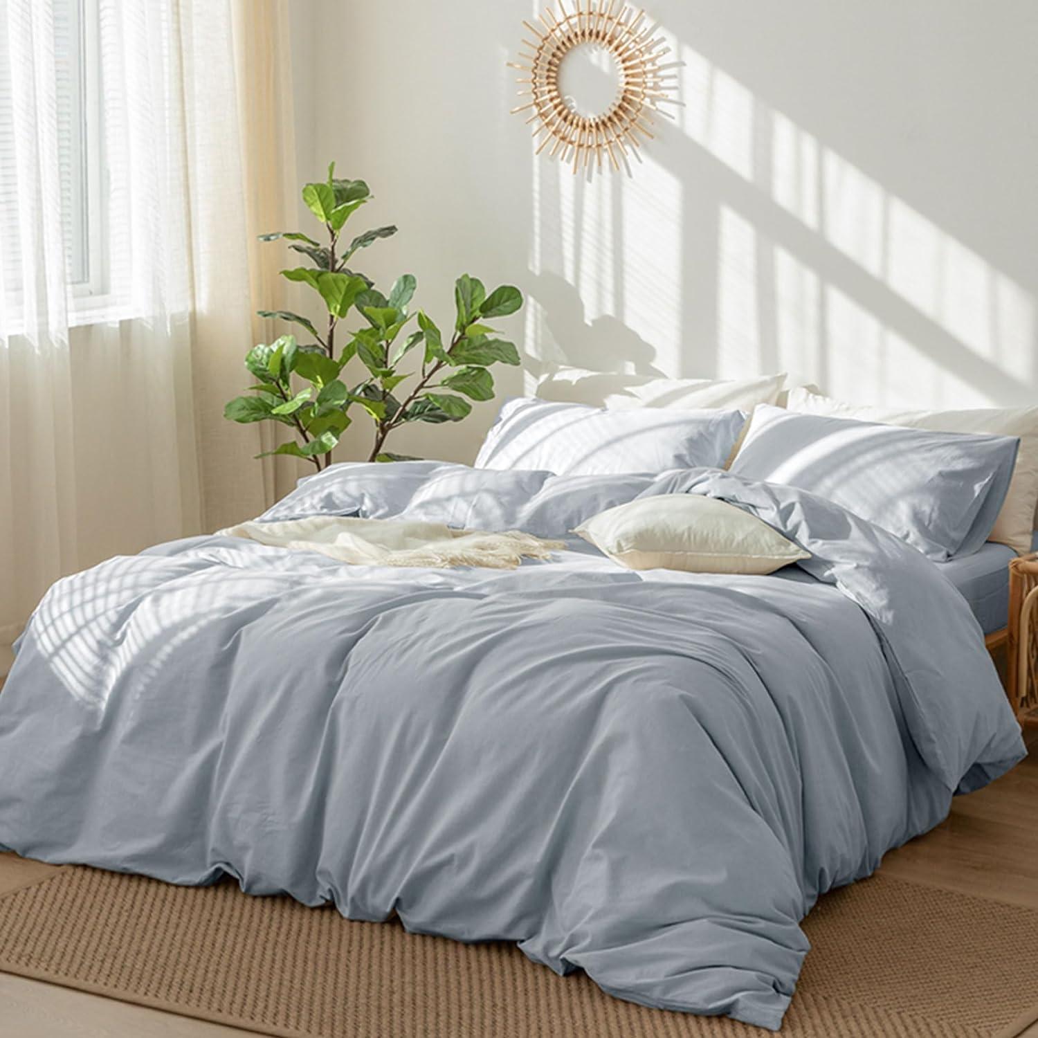 Bedding Duvet Cover Set Like Textured Breathable Durable Soft Comfy