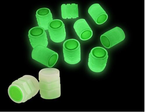 Luminous bicycle accessories Air nozzle cap Inner tube Dust cover Core cap