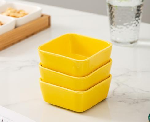 Ceramic compartment plate fruit plate nut candy box snack storage box
