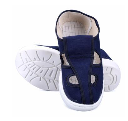 Anti-static shoes, four-hole slippers, dust-free canvas and dust-free work shoes for men and women
