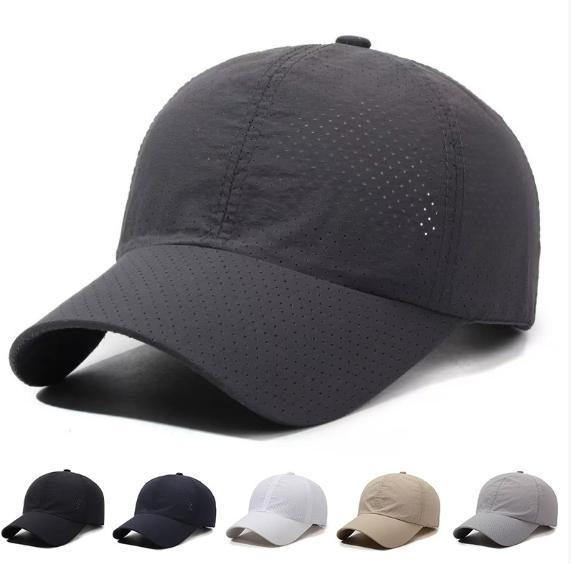 Quick-drying baseball caps in summer sun visor hat women simple Joker men's outdoor sports light plate hat.
