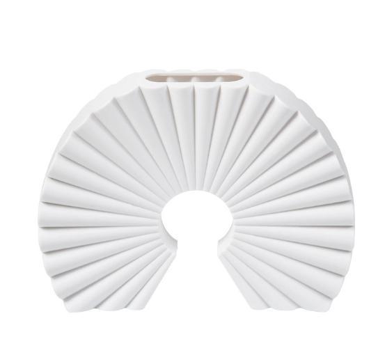 Folding fan vase ceramic plastic vase simple decorative vase decoration